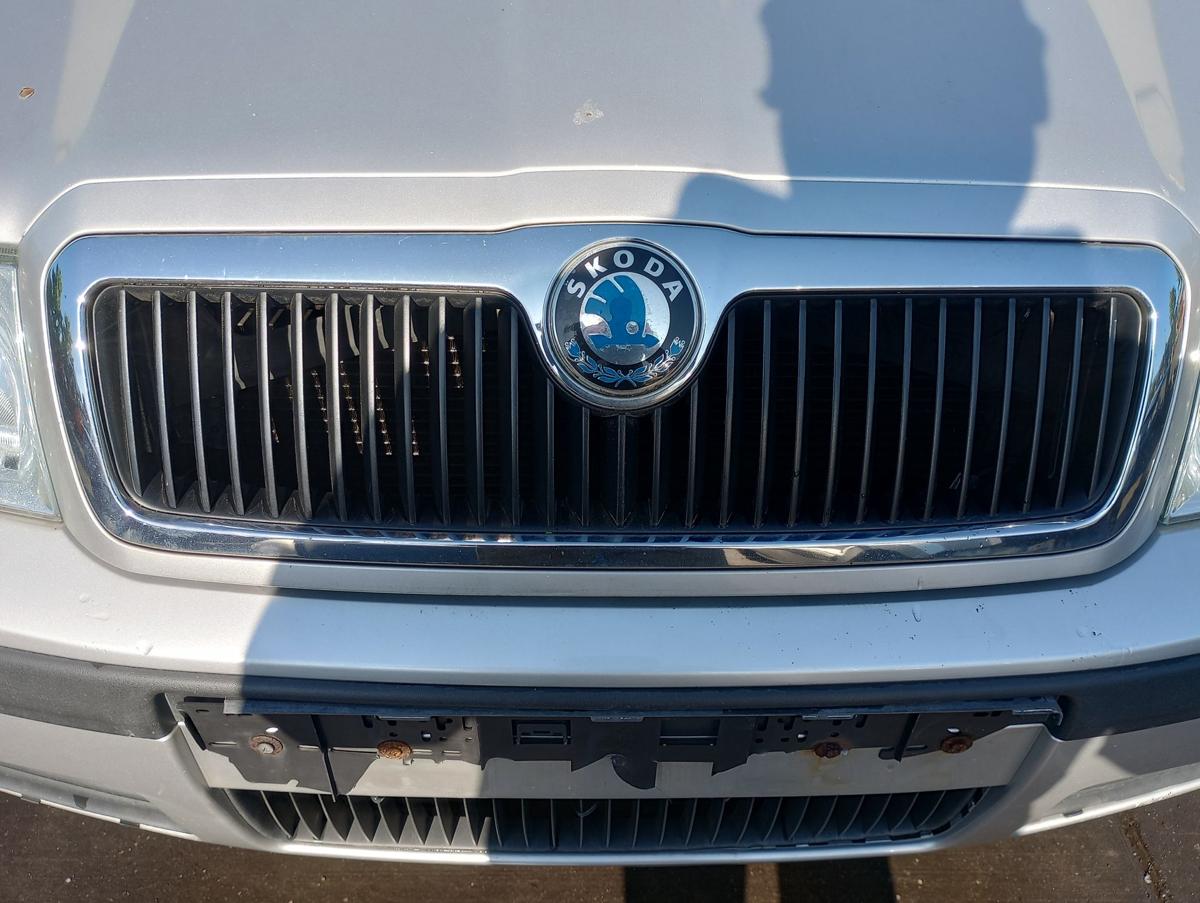 Skoda Octavia 1U orig Kühlergrill Frontgrill Emblem LF7T Silber Bj 2003