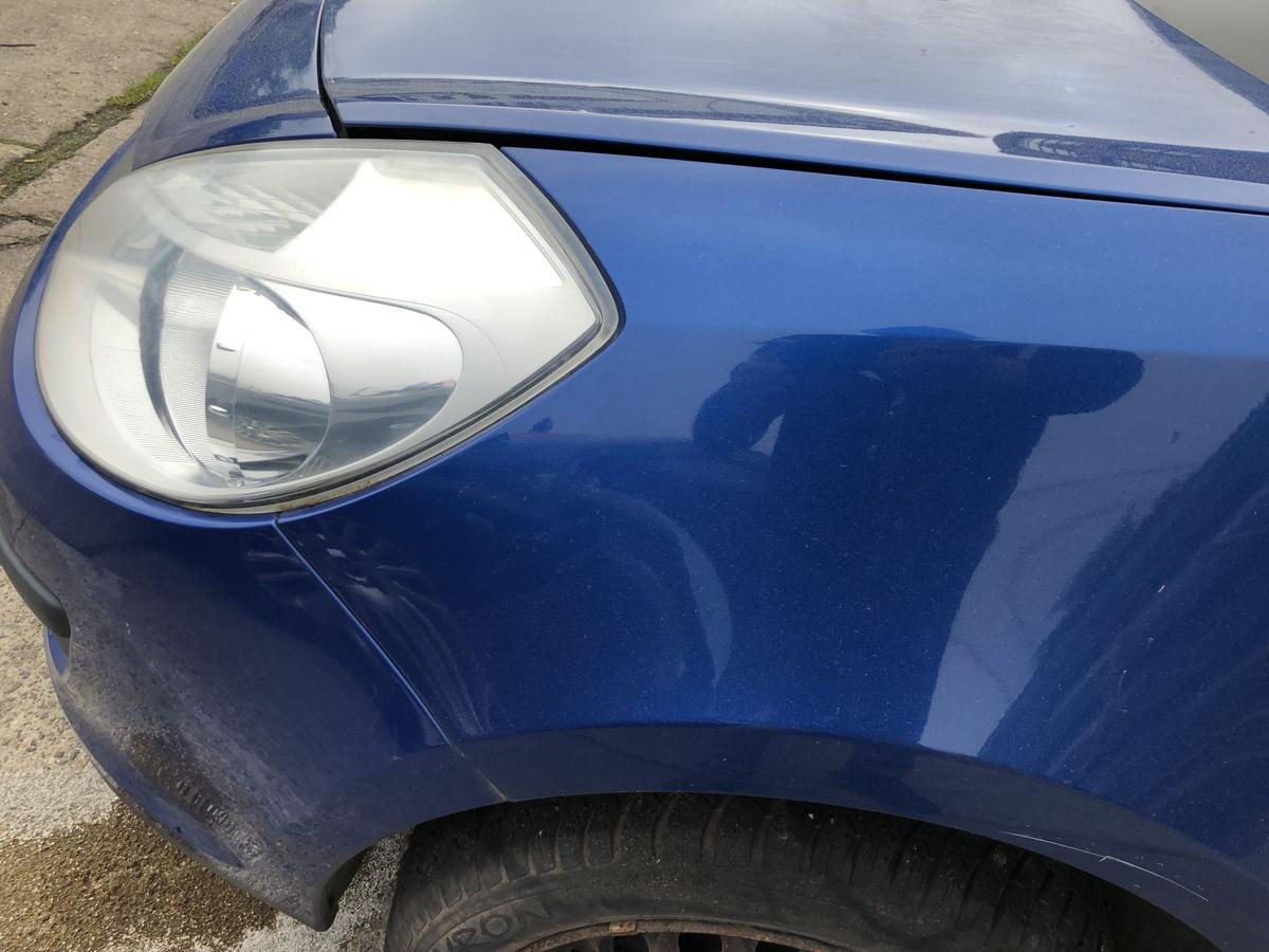 Renault Clio 3 Typ BR Kotfl&uuml;gel vorn links Fahrerseite TERNA Blue Index 185