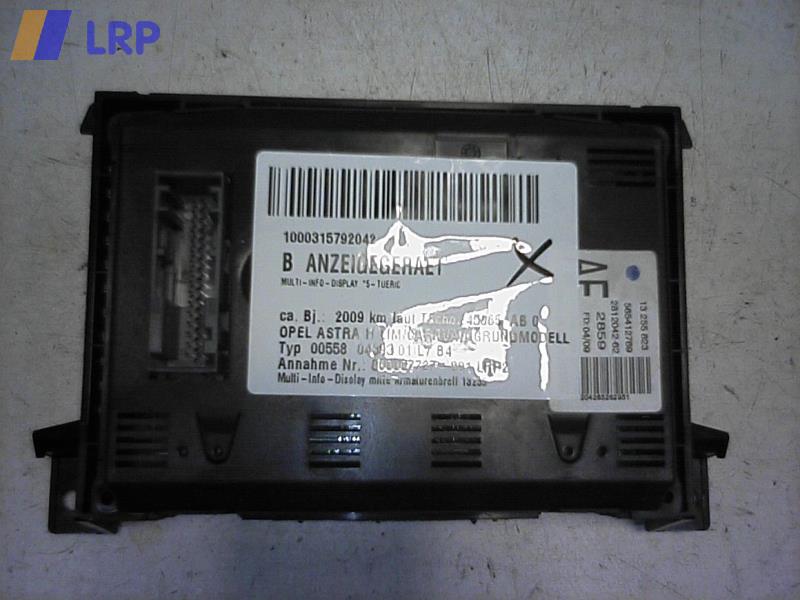 Opel Astra H Bj.2009, Anzeigegerät 13255823 565412769 281204262, Multi-Info-Display