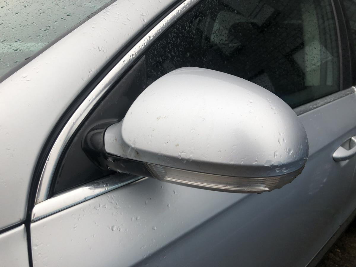 VW Passat 3C B6 Au&szlig;enspiegel links R&uuml;ckspiegel elek anklappbar LA7W silber