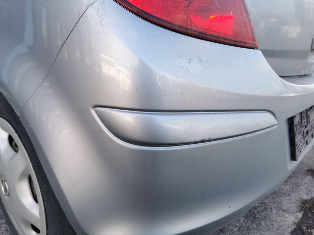 Opel Corsa D Stossstange Stossfänger Bumper hinten 5 Türer Z163 Lichtsilber met