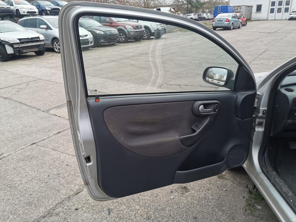 Opel Corsa C Fahrert&uuml;r T&uuml;r Autot&uuml;r Rohbaut&uuml;r vorn links 3trg Z157 Starsilber III