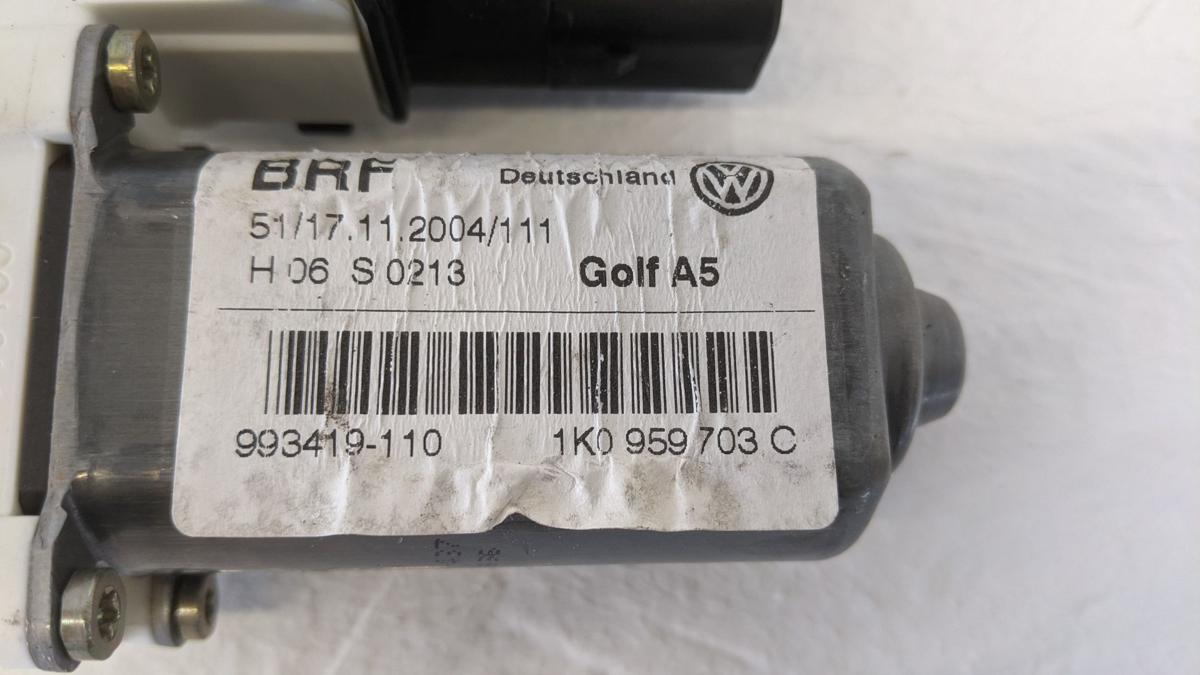 VW Golf 5 1K Fensterhebermotor hinten links Hebermotor