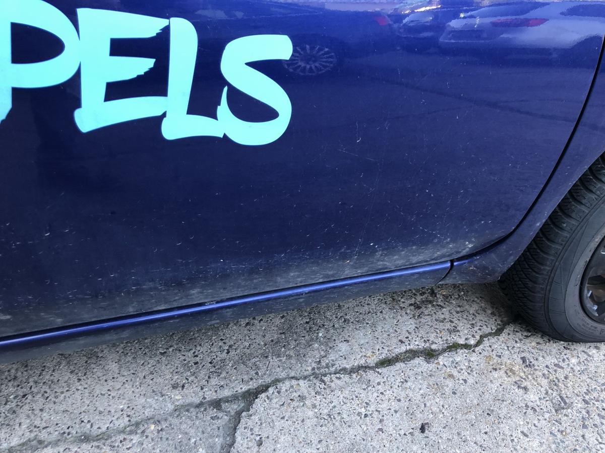 Nissan Micra K12 Tür vorn rechts Beifahrertür Rohbau BW6 Dark Blue Perl 3 türer