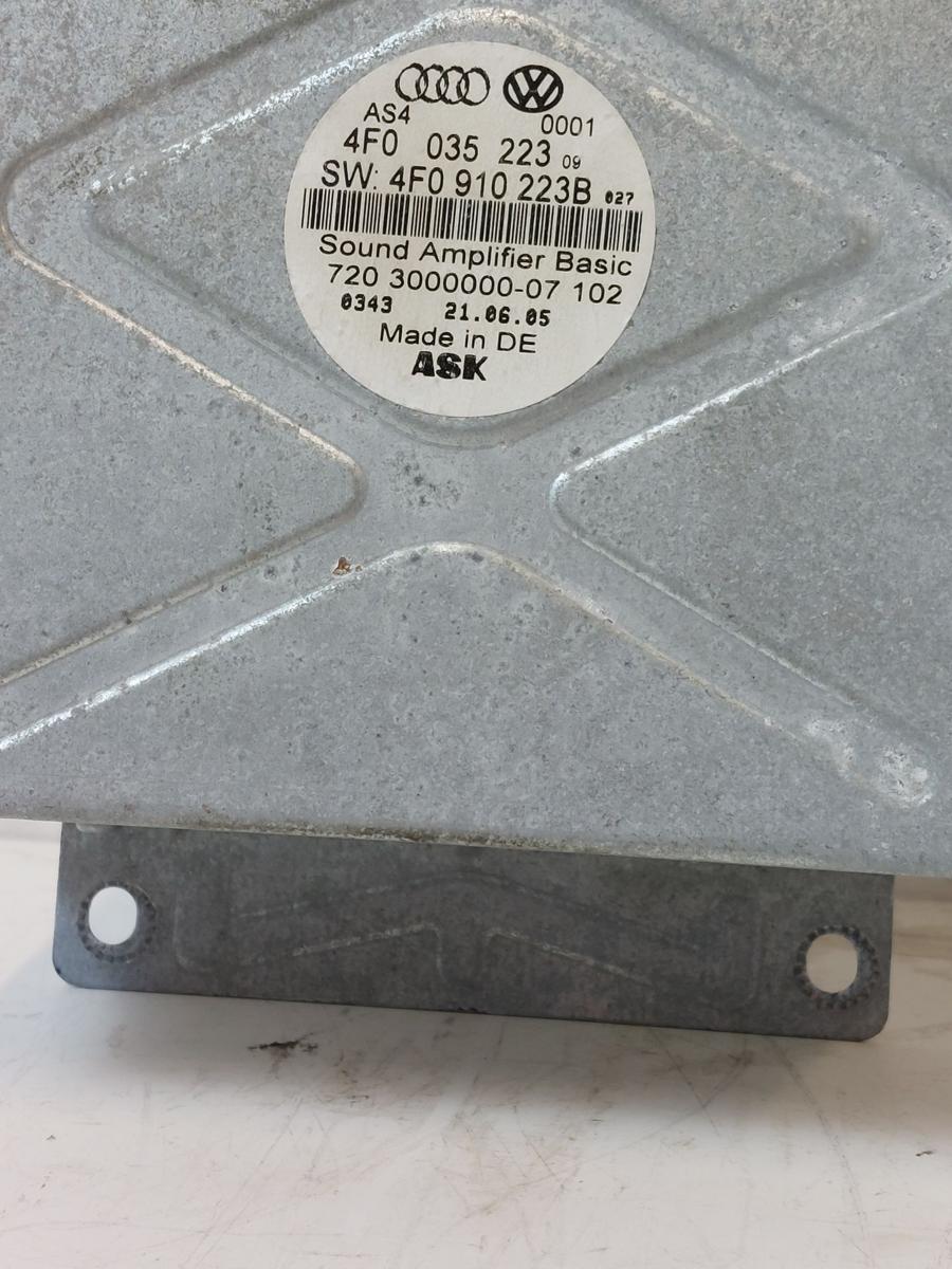 Audi A6 C6 4F Soundsystem Verst&auml;rker Amplifier Basic Vorverst&auml;rker Audio