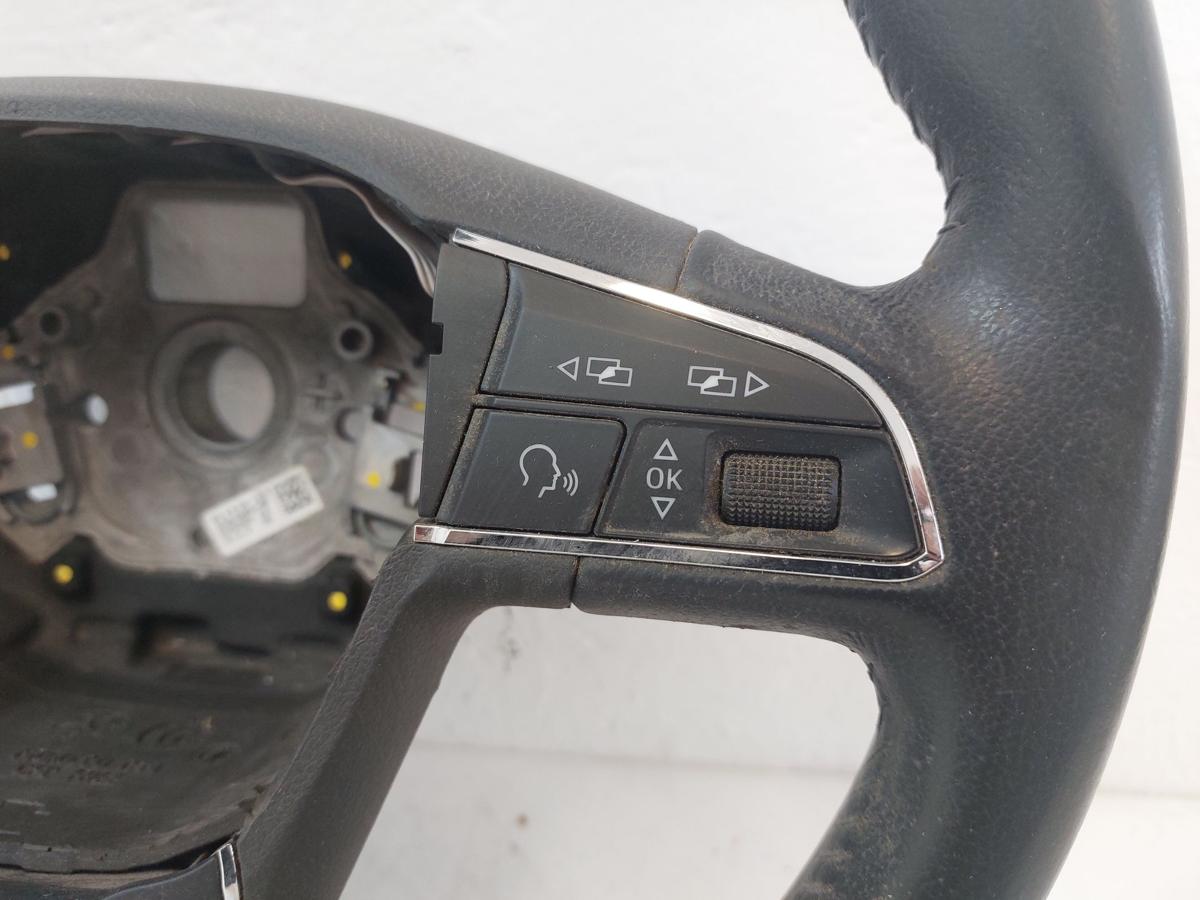 Seat Leon III 5F Lederlenkrad Lenkrad Leder mit Multifunktion OEM