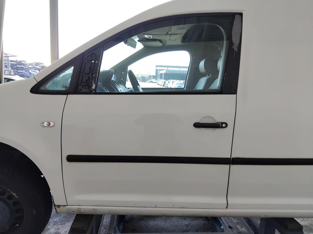 VW Caddy 2K T&uuml;r vorn links Fahrert&uuml;r candyweiss LB9A BJ2005