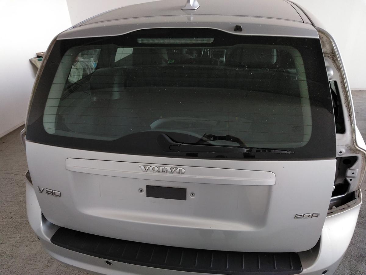 Volvo V50 Facelift Heckklappe silbermetallic mit Heckscheibe Bj.2008