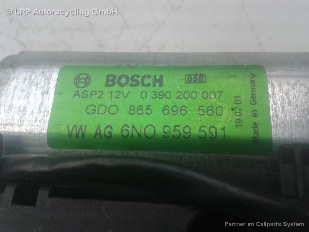 VW Polo 9N original Schiebedachmotor 6N0959591 0390200007 BOSCH BJ2001