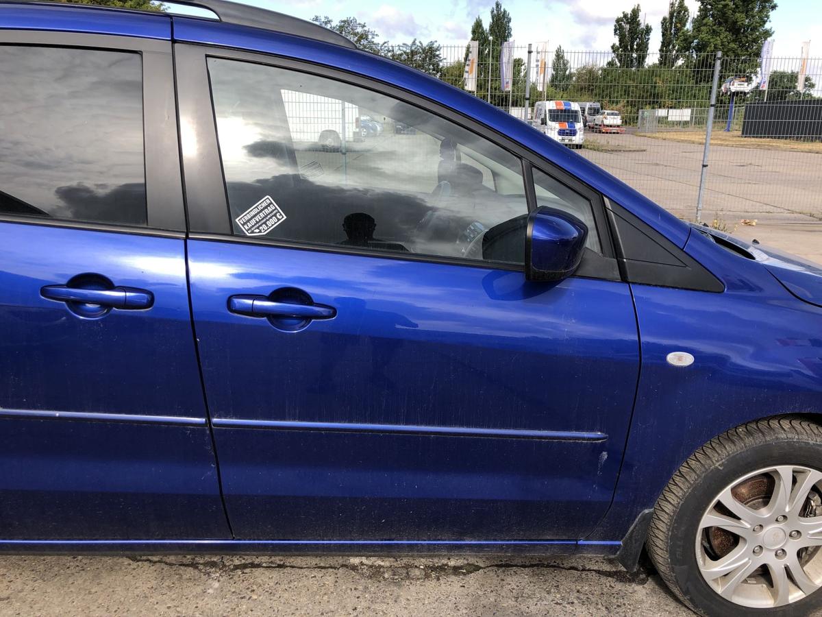 Mazda 5 CR ab 2008 Tür vorn rechts Beifahrertür im Rohbau 34J Aurora Blue