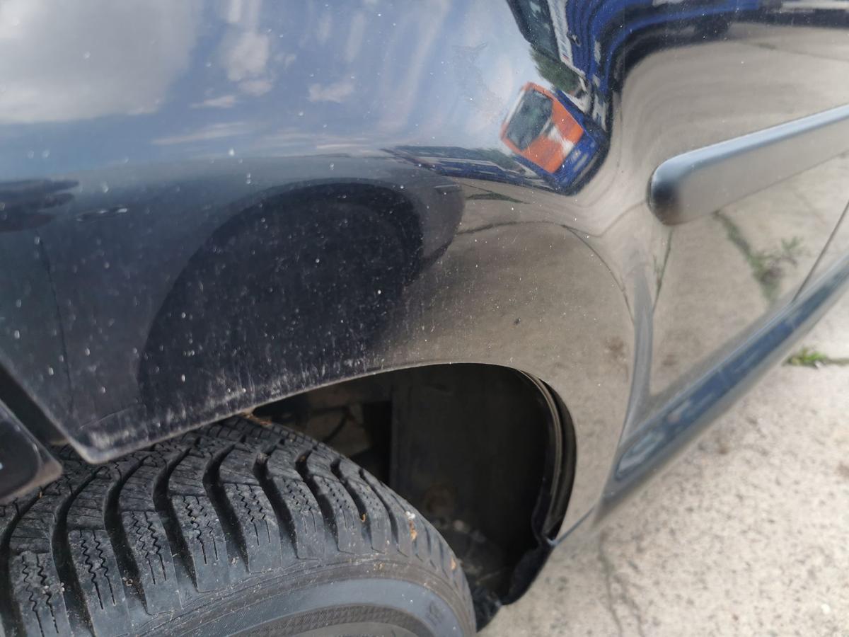 Citroen C1 P Tür Autotür Rohbautür Fondtür hinten rechts EXZ Schwarz Metallic