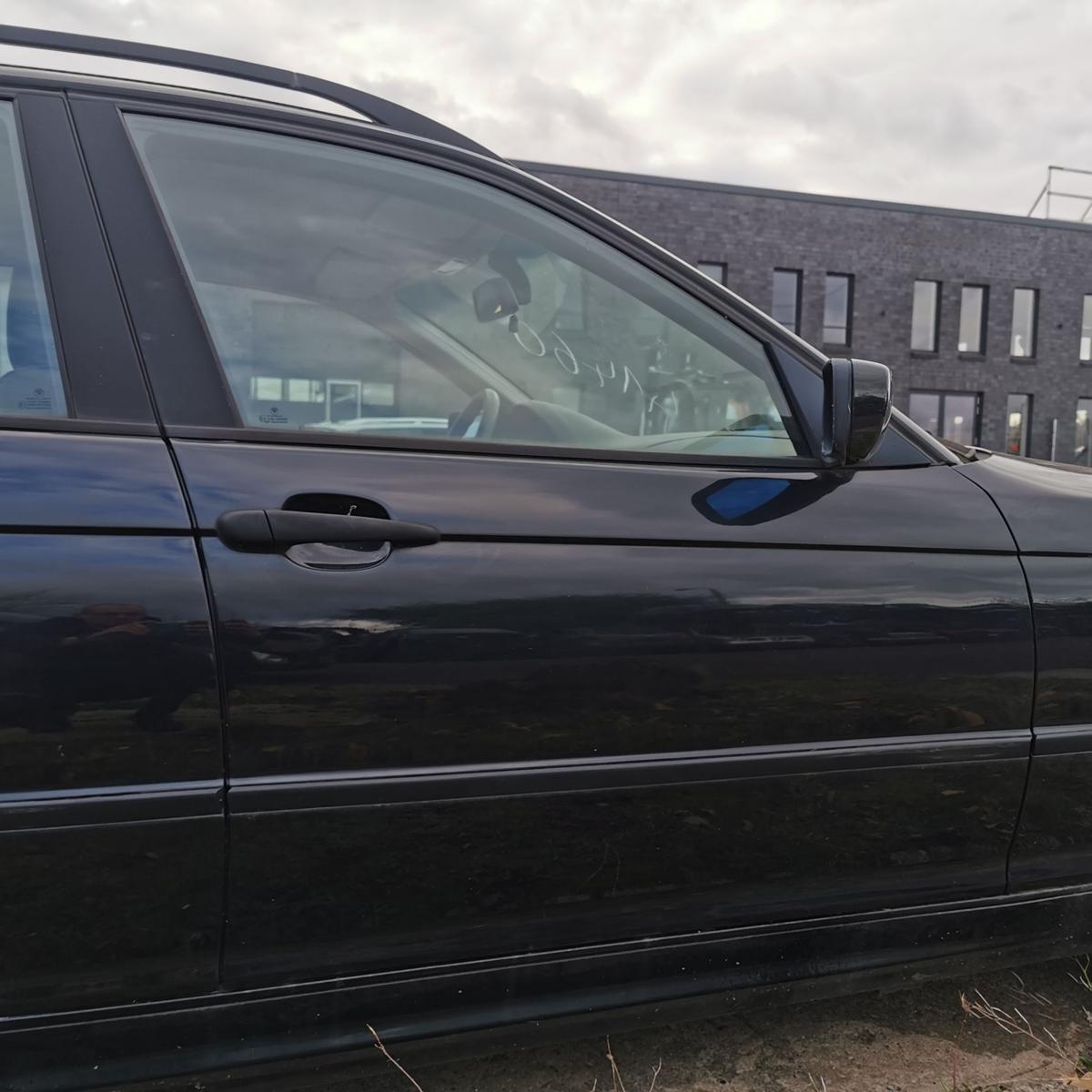 BMW 3er E46 Touring Beifahrertür Tür vorn rechts Rohbau 475 Black Saphire Met