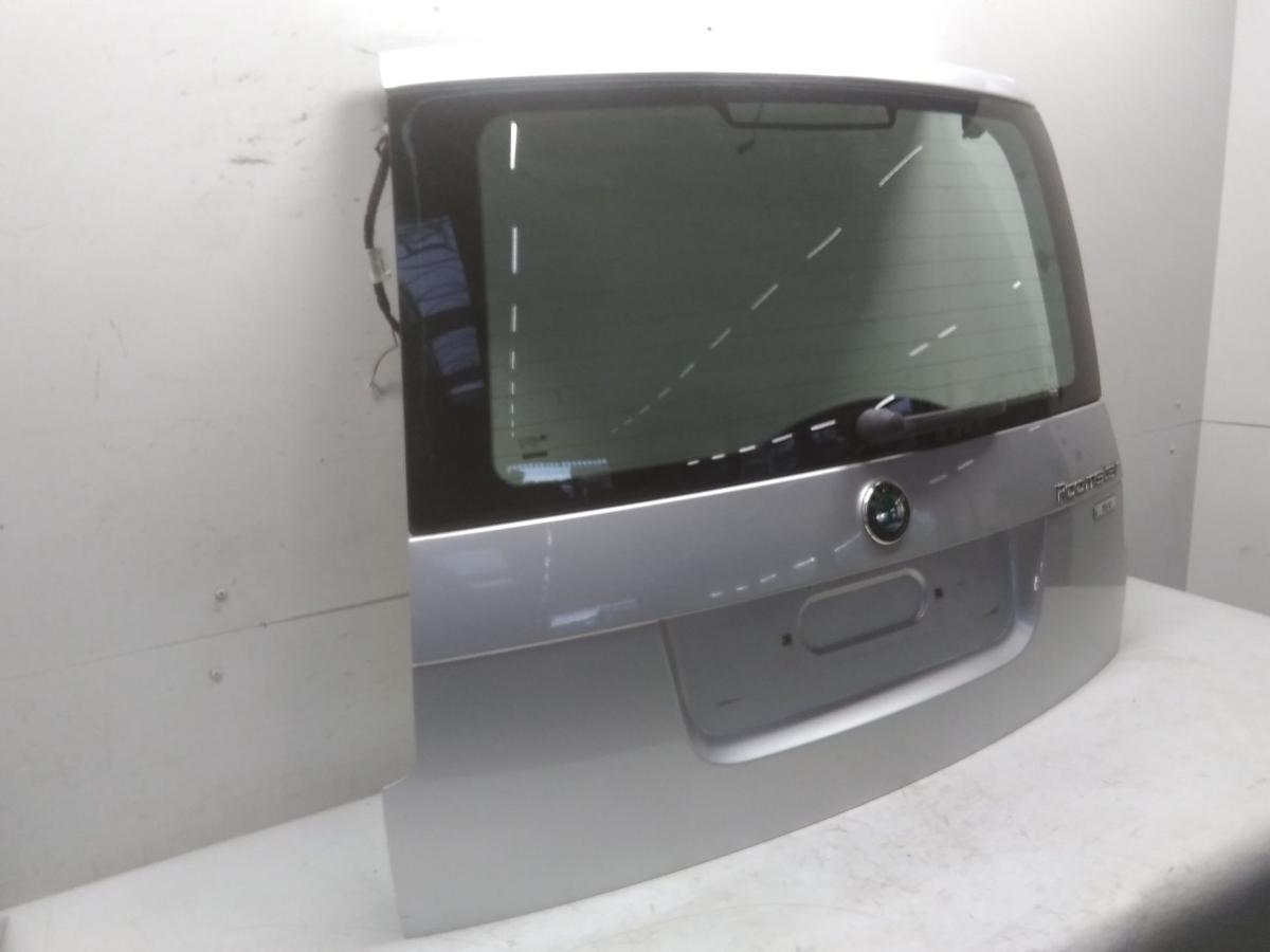 Skoda Roomster 5J Heckklappe LF7T diamantsilbermetallic mit Heckscheibe BJ2006