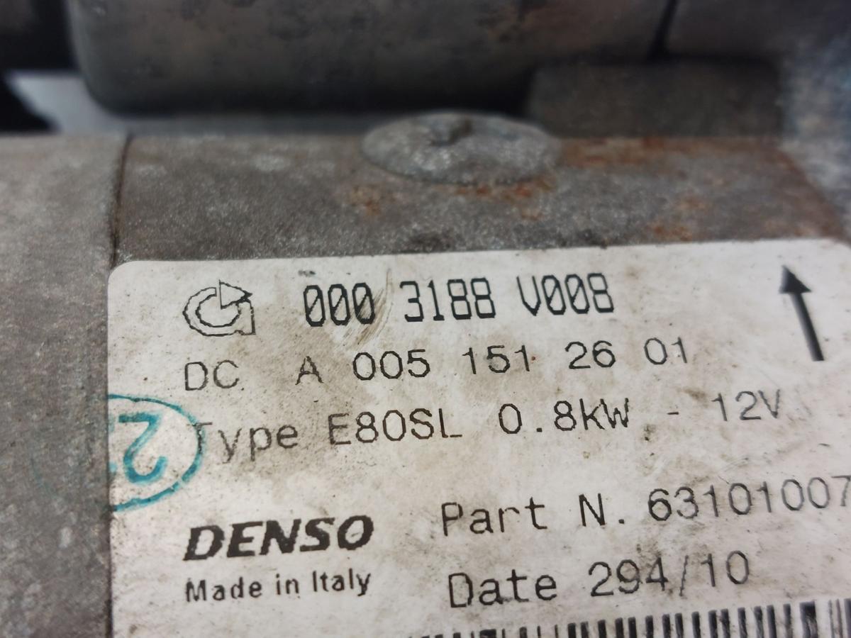 Smart 450 Cabrio Anlasser Starter 698ccm 45kw Denso 0,8kw