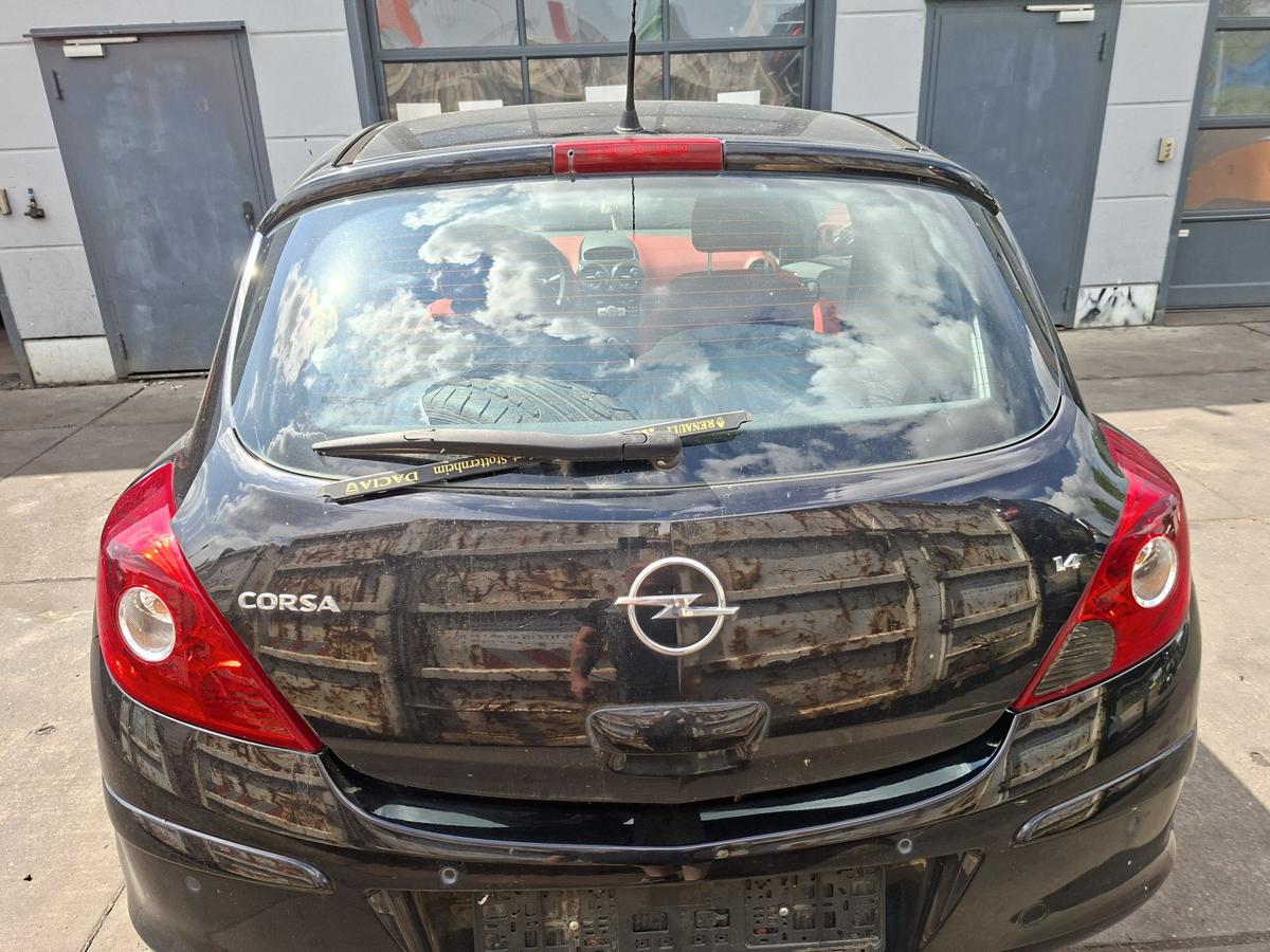 Opel Corsa D original Heckklappe hinten 2HU Saphirschwarz Metallic Bj 2007