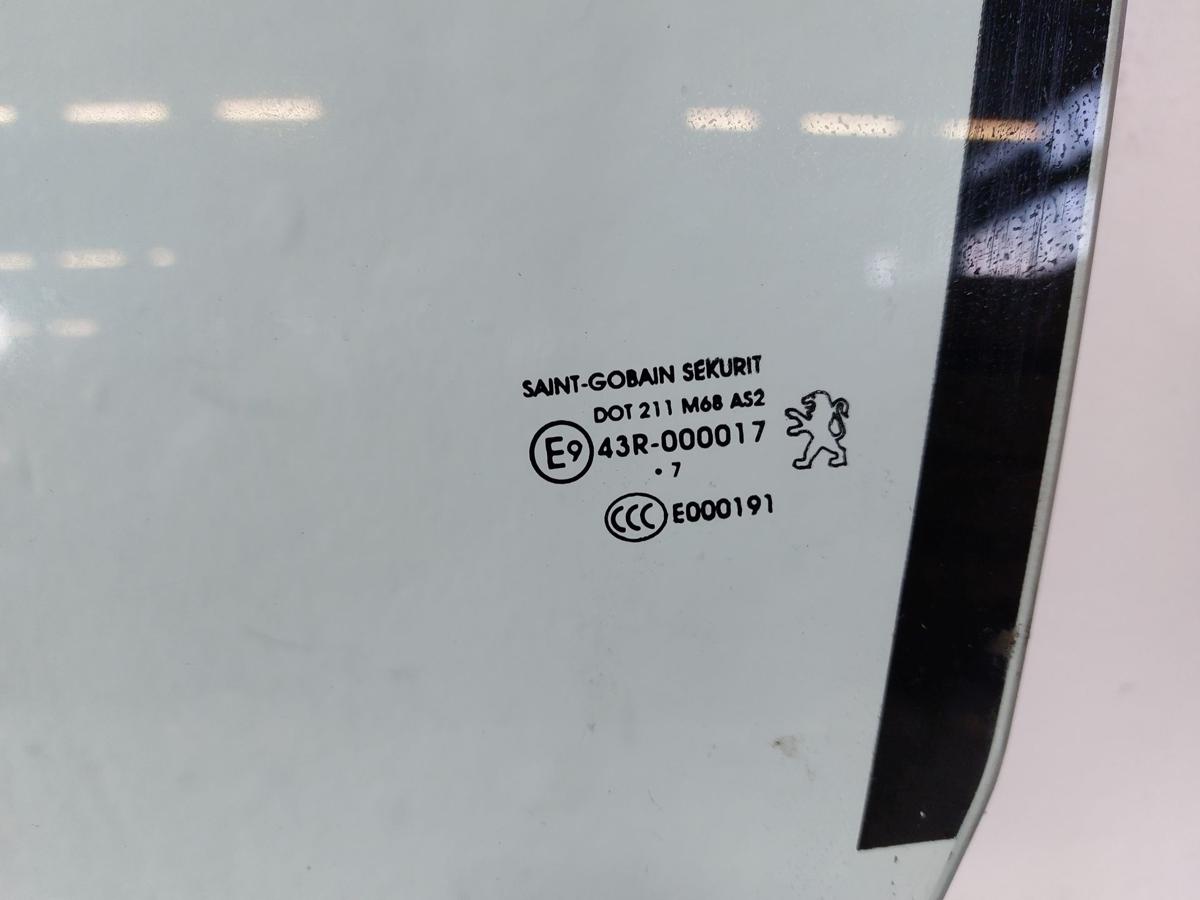 Peugeot 207CC T&uuml;rscheibe vorn links Seitenscheibe Cabrio Fahrert&uuml;r Scheibe