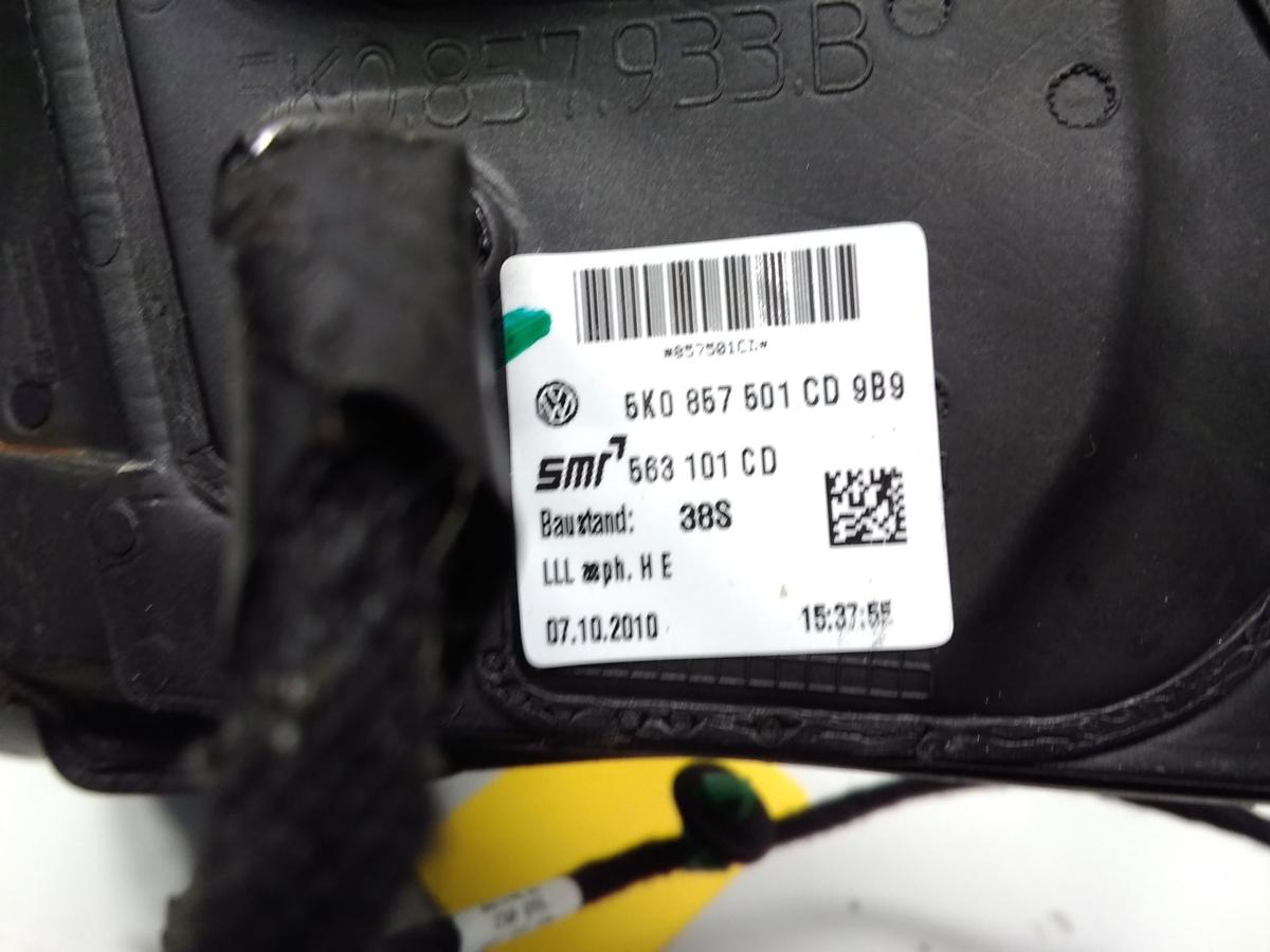 VW Golf 6 original Außenspiegel links elektrisch&beheizt BJ2010 6 PIN LD5Q Shadow Blue