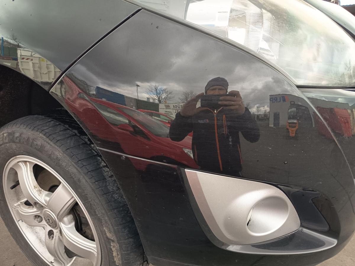 Renault Grand Scenic 3 orig Sto&szlig;stange F&auml;nger vorn Front 676 Perlschwarz Bj 2009