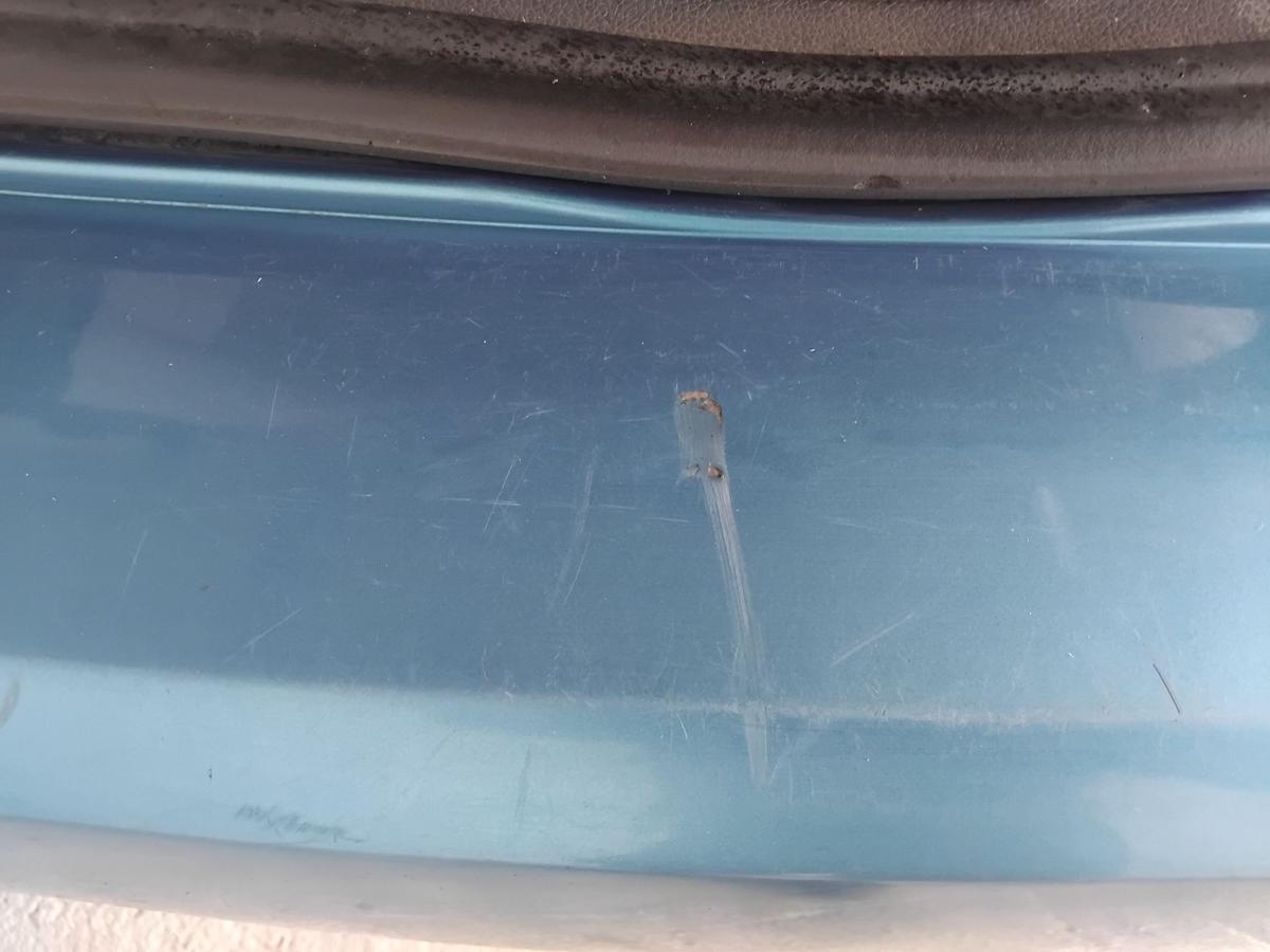 Skoda Roomster 5J original Stoßfänger Stoßstange hinten BJ2009 LF5S Indigoblaumetallic