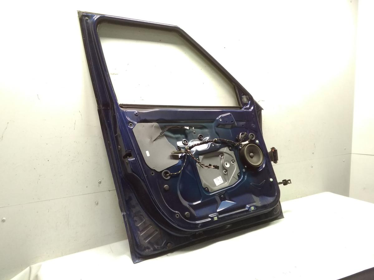 Skoda Fabia 2 5J Tür vorn links Fahrertür stormblaumetallic 9462 Bj.2008