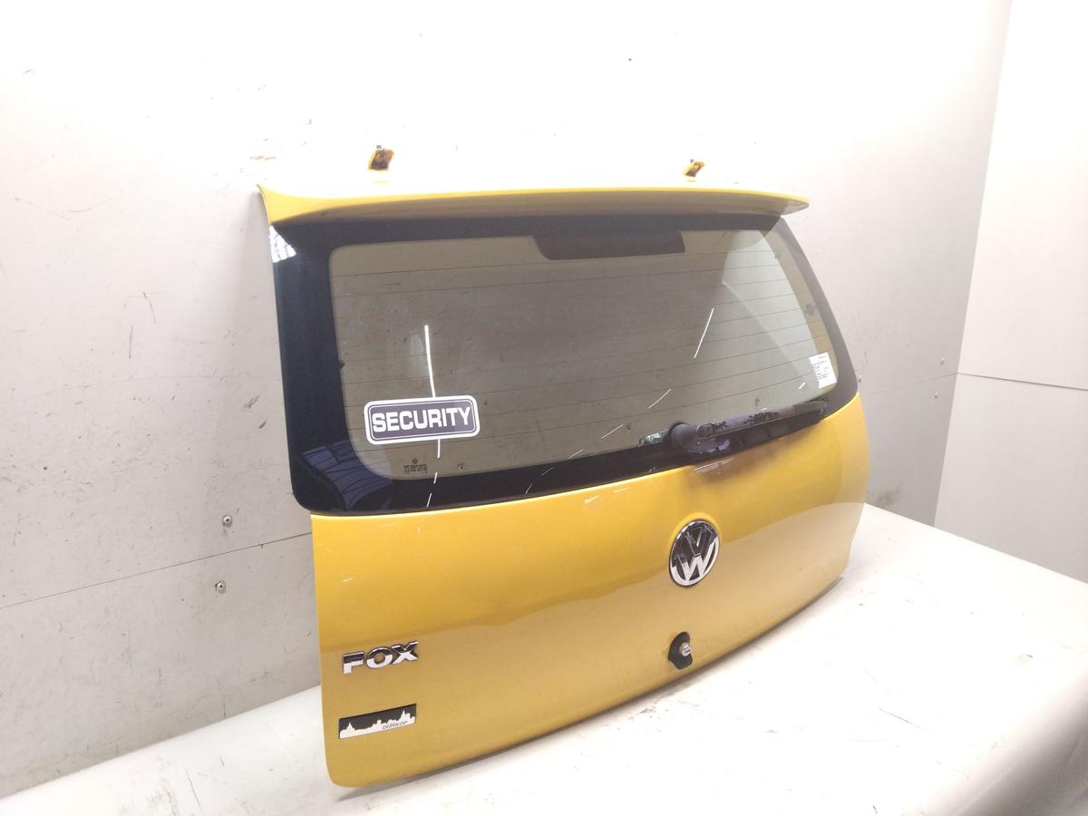 VW Fox 5Z Heckklappe imolagelb LY1C inkl. Heckscheibe und Spoiler Bj.2010