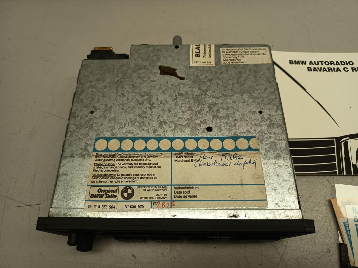 BMW E36 original Radio Bavaria C Reverse RDS 65128353564 Baujahr 1992