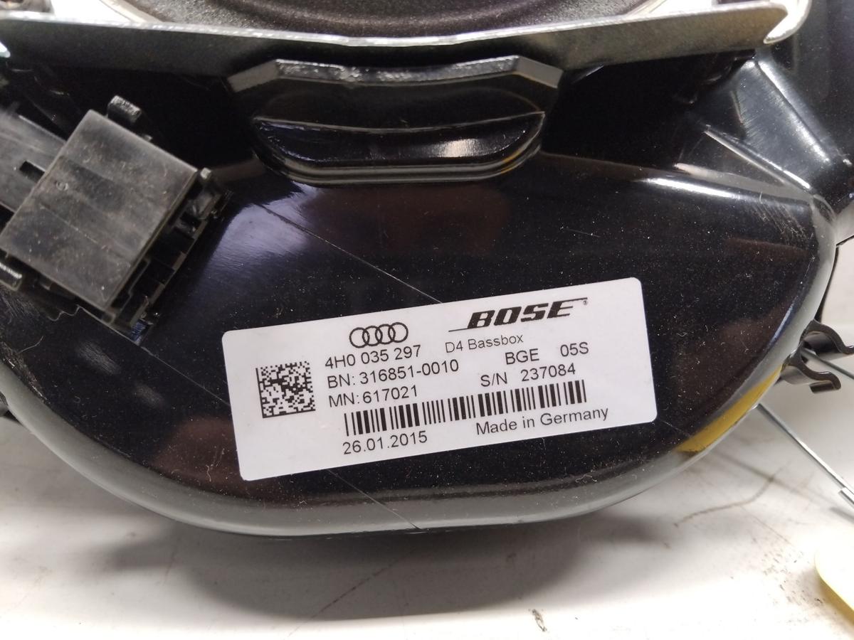 Audi A8 D4 4H original Lautsprecher Tiefton T&uuml;r vorn Bose BJ2015 4H0035297