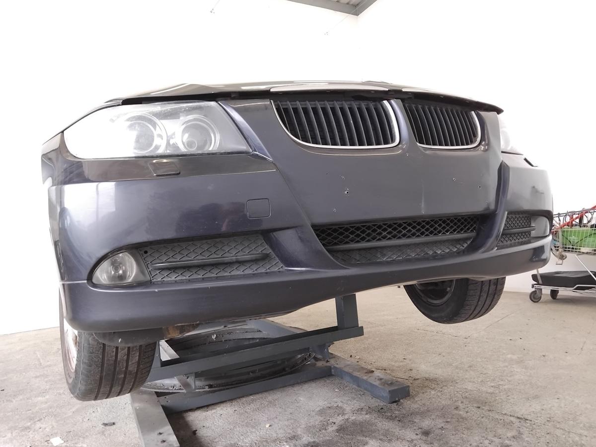 BMW 3er E90 E91 original Sto&szlig;stange Stossf&auml;nger vorn SRA BJ2007 A35 monacoblaumetallic