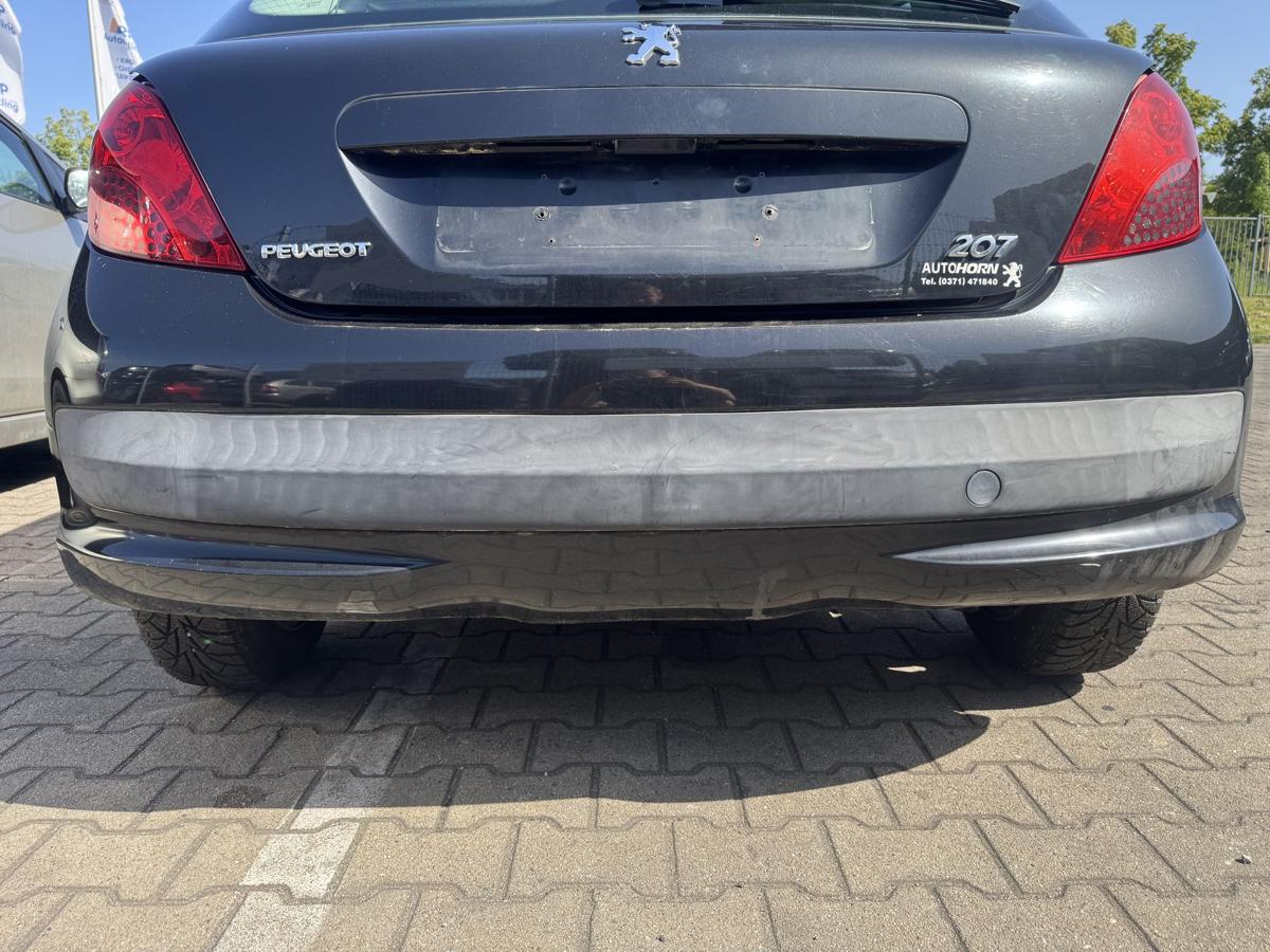 Peugeot 207 original Sto&szlig;stange Stossf&auml;nger hinten EXL-Obsidianschwarz Bj.2008