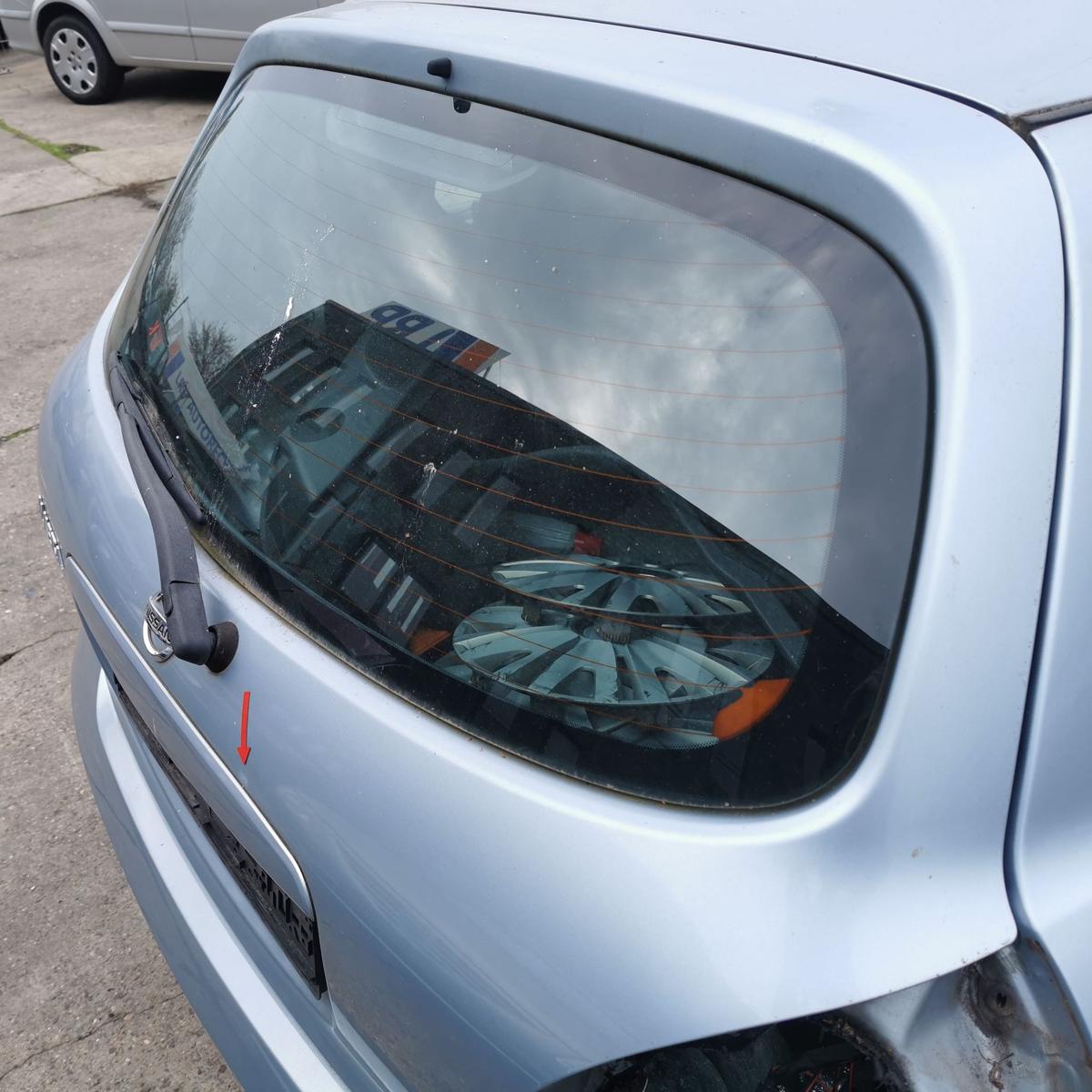 Nissan Almera N16 Heckklappe Klappe hinten Kofferklappe B22 Perlblau DELLE