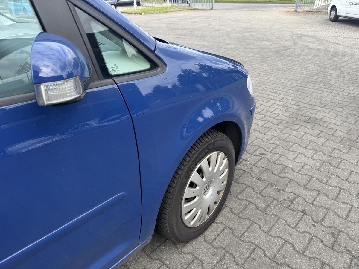 VW Touran 1T original Kotfl&uuml;gel vorn rechts LL5M Indienblau Facelift Bj.2008