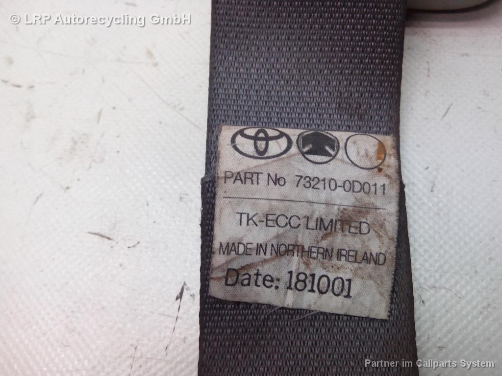 Toyota Yaris P1 Gurt Sicherheitsgurt vorn rechts Beifahrersitz 732100D011 BJ2001