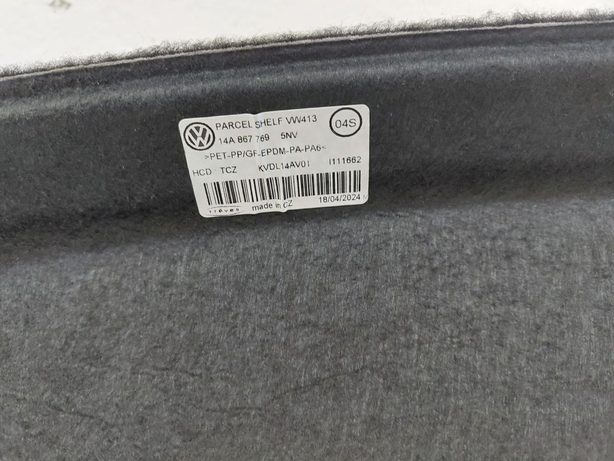 VW ID.7 Hutablage Abdeckung Kofferraum Ablage hinten schwarz