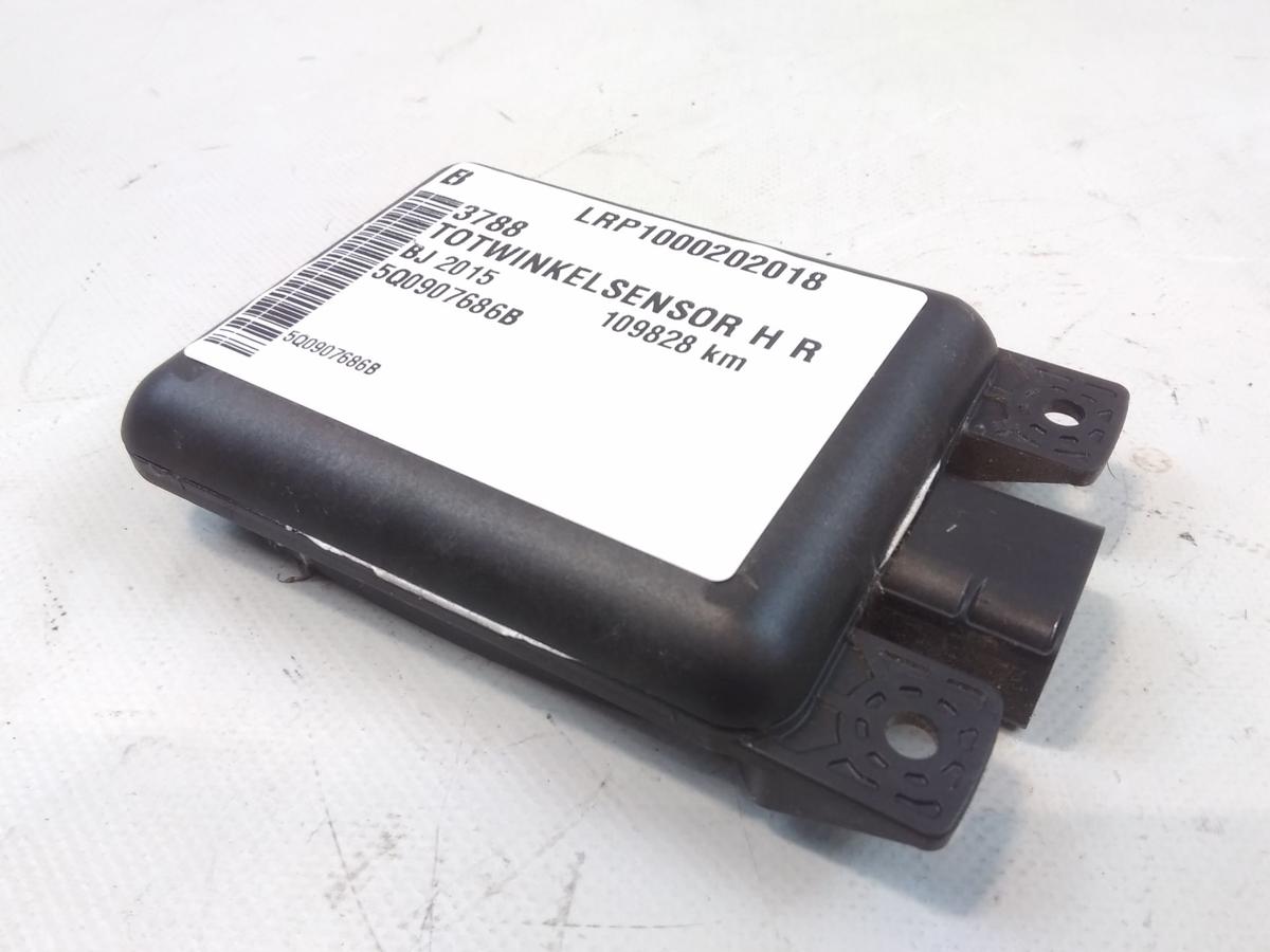 Seat Alhambra 7N original Totwinkelsensor hinten rechts 5Q0907686B Bj.2015