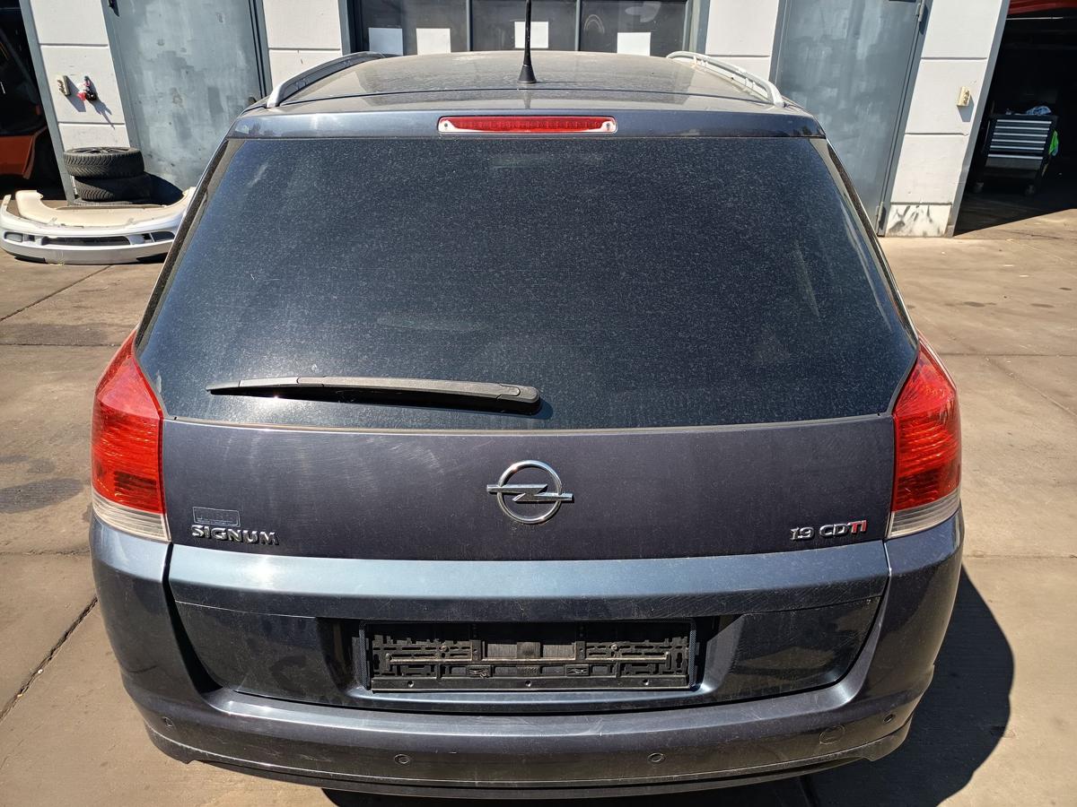 Opel Signum original Heckklappe mit Scheibe Z168 Metro Blau Baujahr 2007