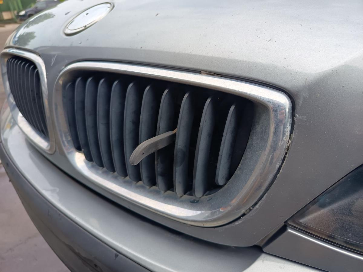 BMW 3er E46 original Motorhaube Klappe/Deckel vorn/Front A80 Silbergrau Bj 2004