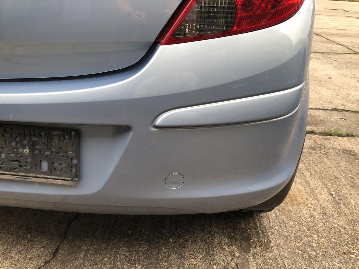 Opel Corsa D Stoßfänger hinten Heckschürze nur für 3 türer Z21C Aeroblau