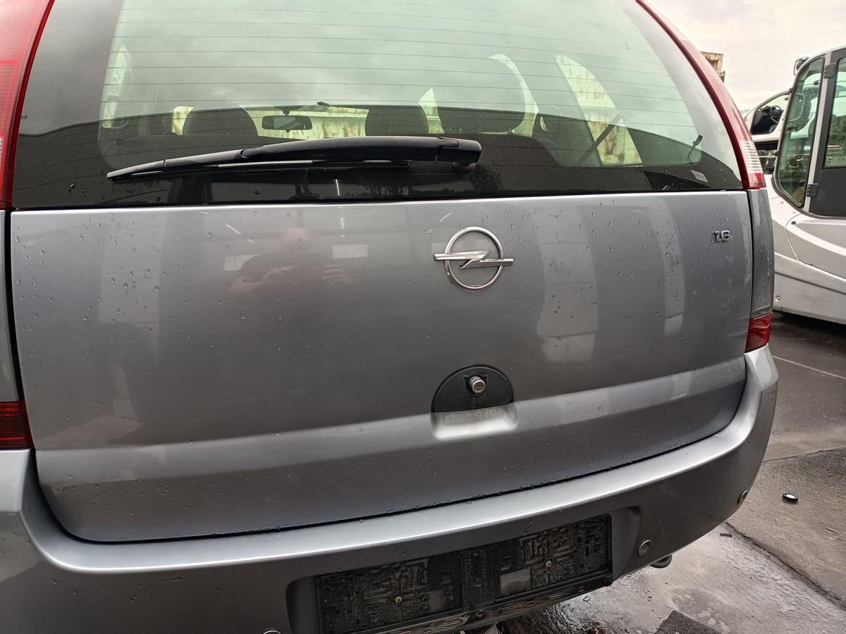 Opel Meriva A orig Heckklappe mit Scheibe Kofferraum Z163 Silber Bj 2003