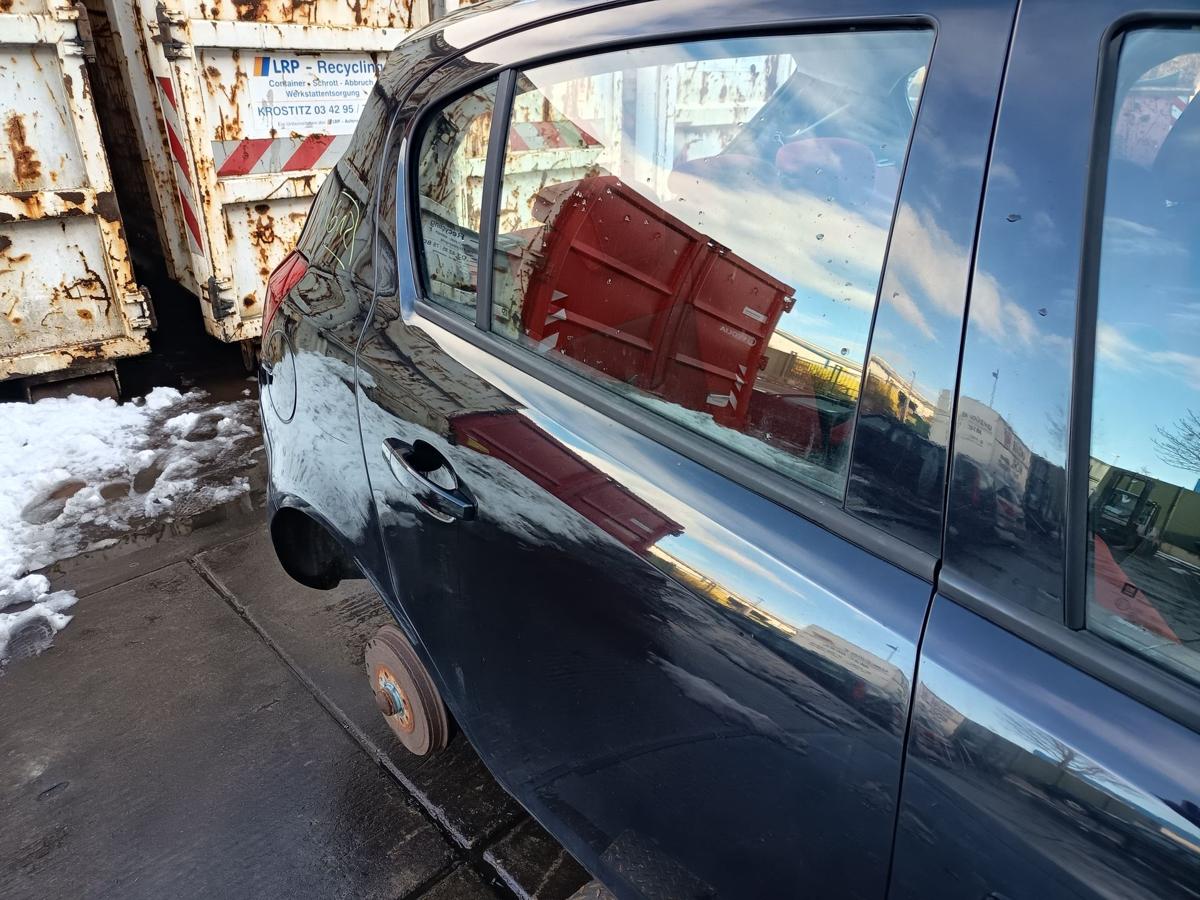 Opel Corsa D original T&uuml;r hinten rechts Fond Z20R Saphirschwarz Bj 2009