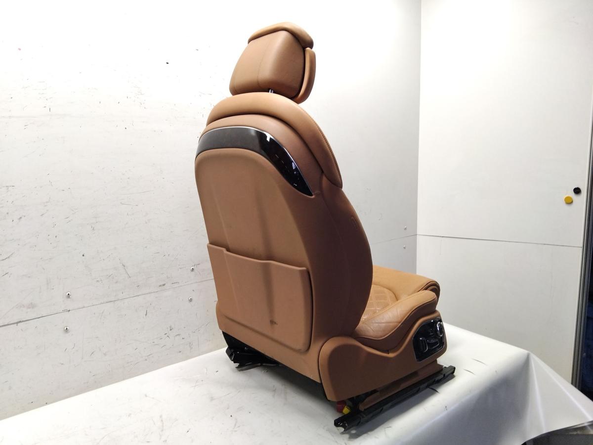 Audi A8 D4 4H orig Sitz Massagesitz vorn rechts beheizt bel&uuml;ftet Memory BJ2015 Leder muskatbraun