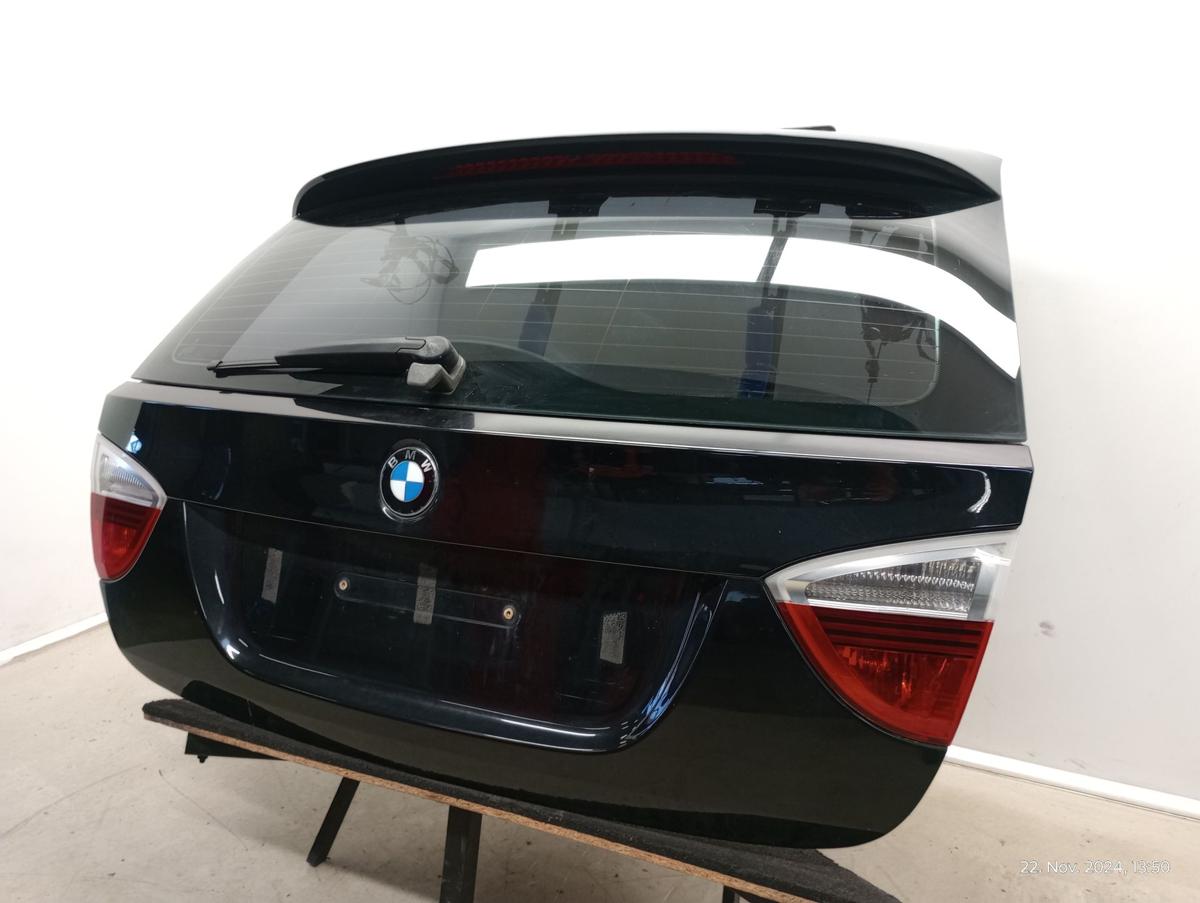 BMW 3er Touring E91 orig Heckklappe mit Scheibe klappbar 475 Schwarz Bj 2007