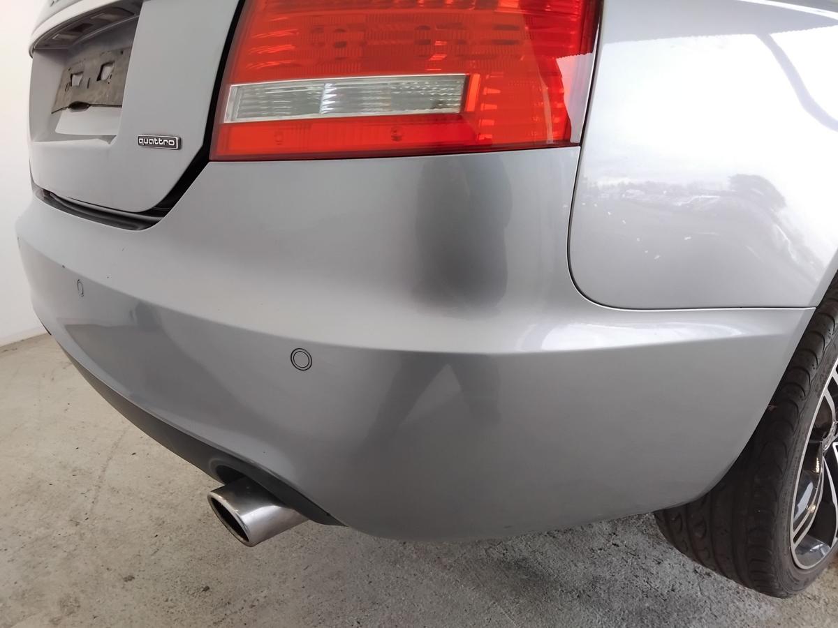 Audi A6 4F Limousine original Sto&szlig;stange Stossf&auml;nger hinten PDC BJ2006 LY7H Akoyasilbermetallic