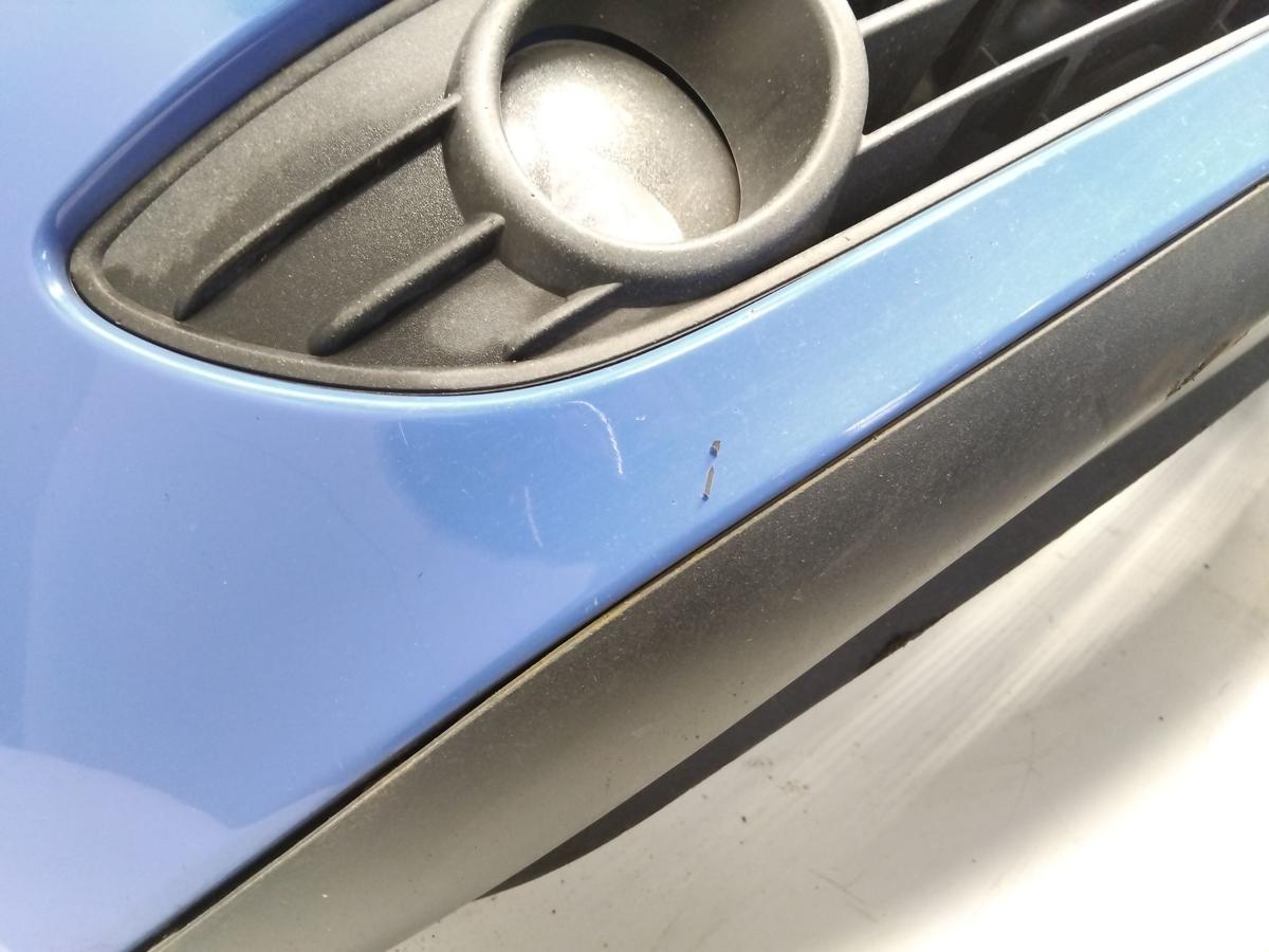 VW Polo 9N3 original Sto&szlig;stange Sto&szlig;f&auml;nger vorn SRA summerblue LA5F Bj.2007