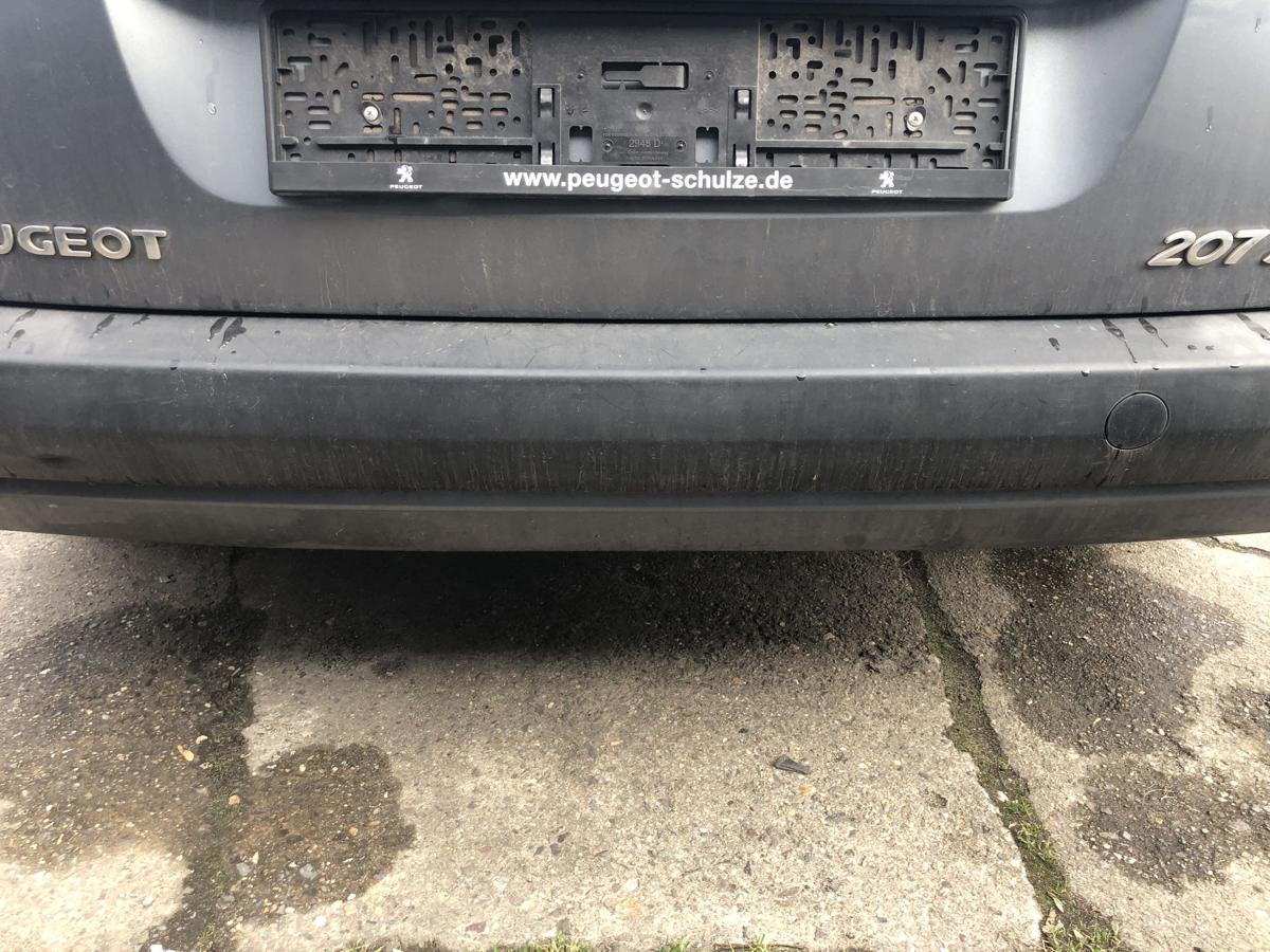 Peugeot 207 SW Typ WE Sto&szlig;f&auml;nger hinten Hecksch&uuml;rze Hecksto&szlig;stange KTH grau