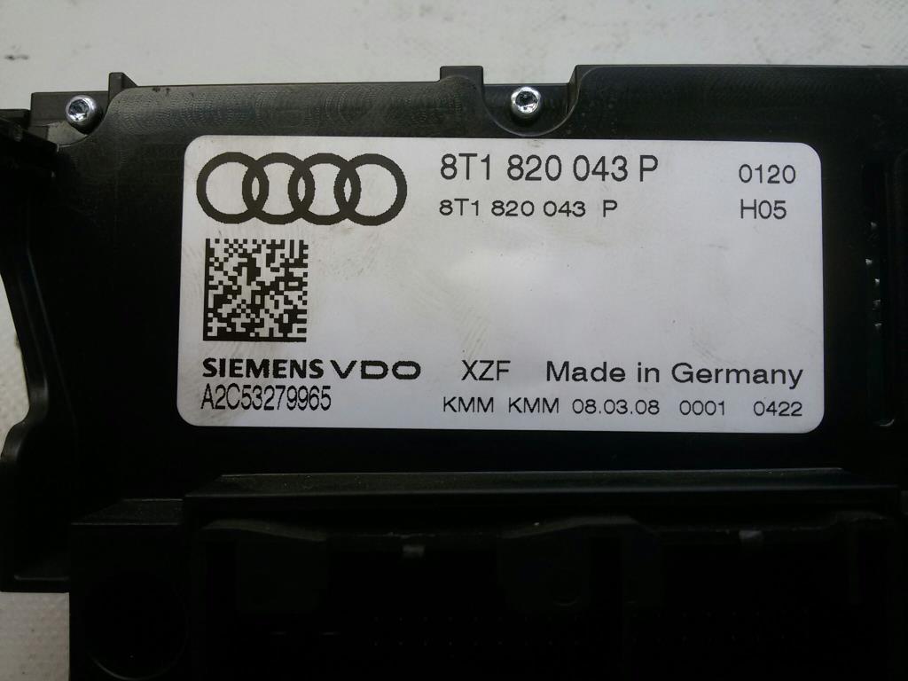 Audi A5 Coupe 8T Bj.2008 original Klimabedienteil Klimaautomatik 8T1820043P