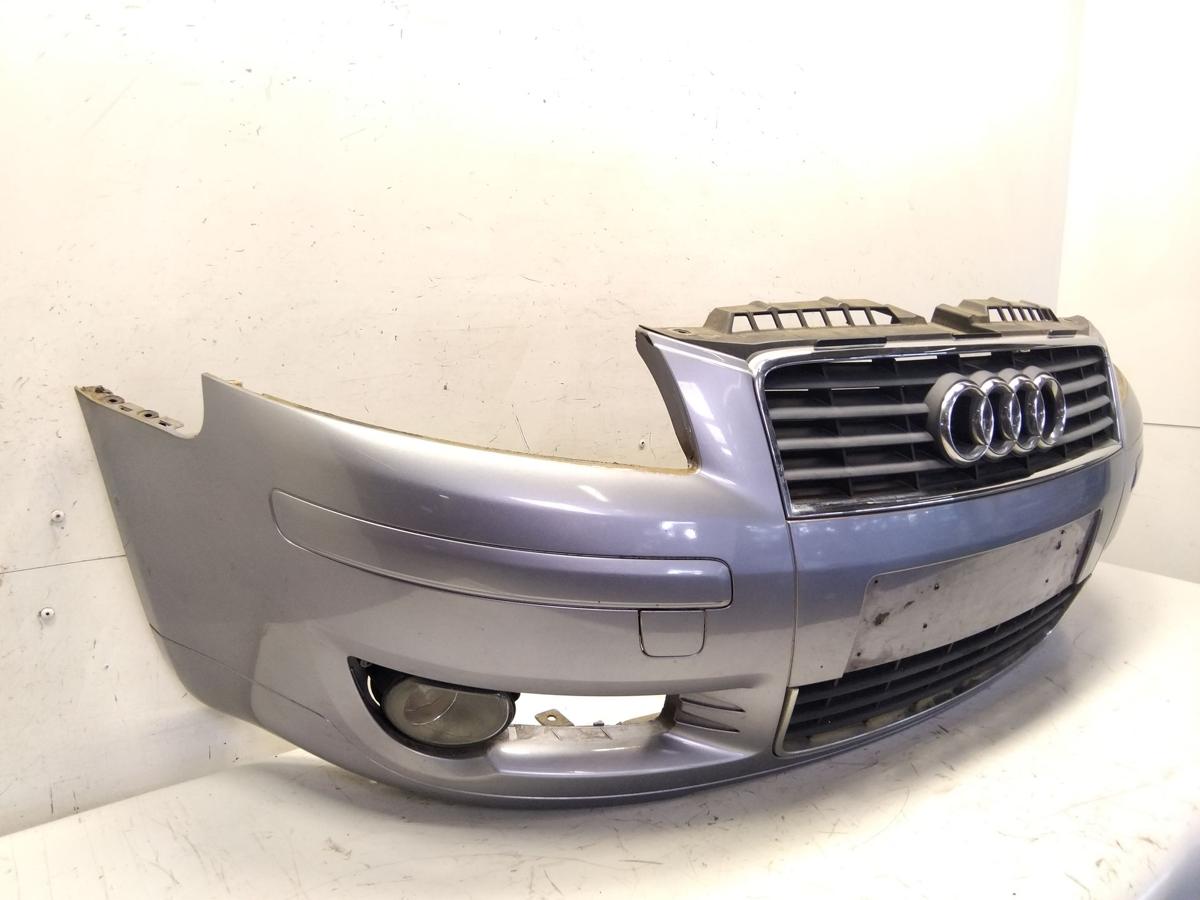 Audi A3 8P original Sto&szlig;stange Sto&szlig;f&auml;nger vorn akoyasilber LY7H BJ2003 3-T&uuml;rer