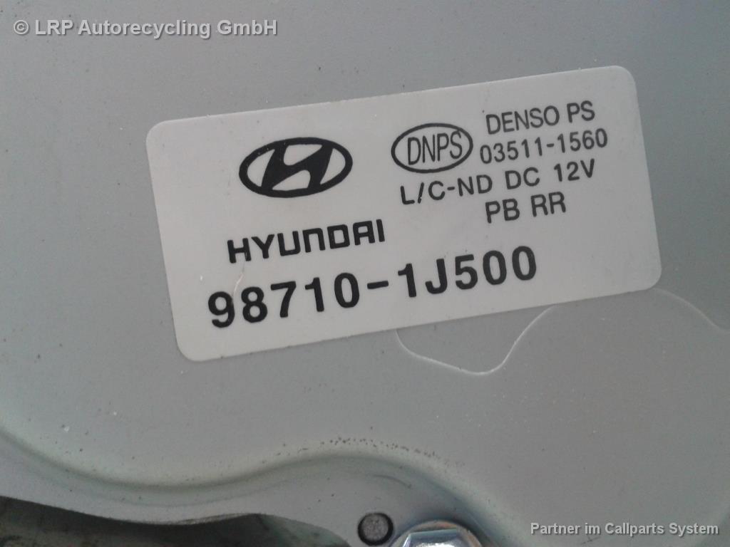 Hyundai I20 3-türig Bj.2013 original Wischermotor hinten 987101J500