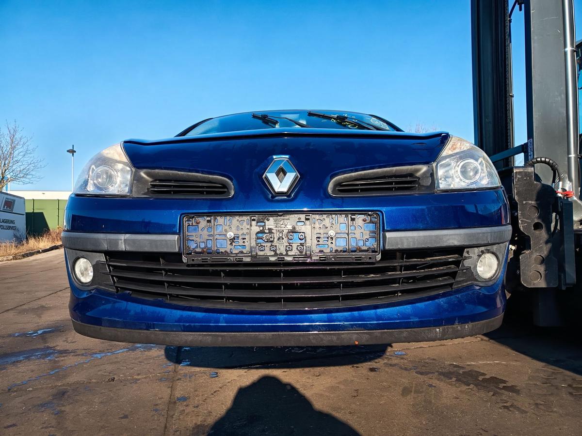 Renault Clio III orig Sto&szlig;stange vorn Sto&szlig;f&auml;nger NV432 Blau Bj 2006