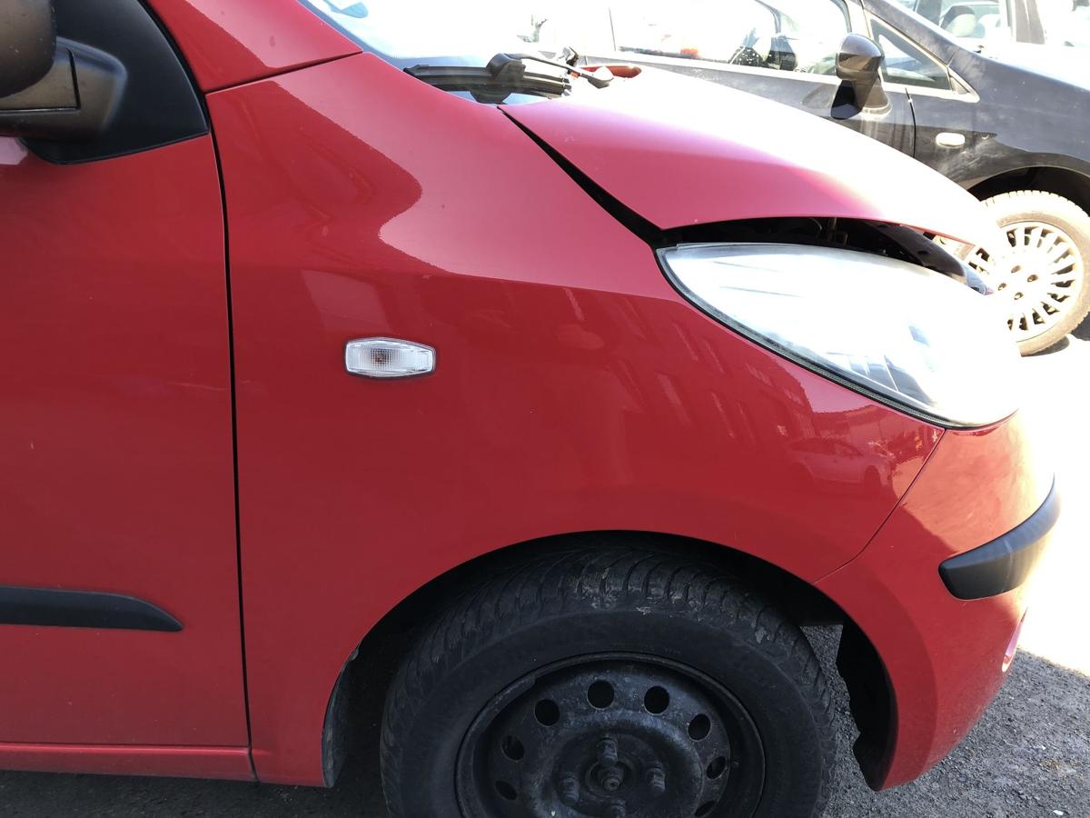 Hyundai i10 PA Kotfl&uuml;gel vorn rechts Beifahrerseite H4 Electric Red