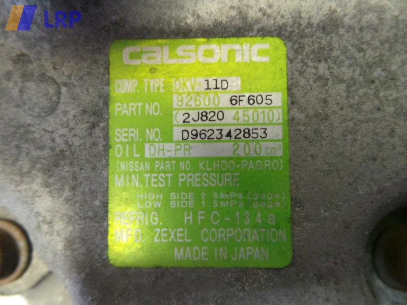 Nissan Micra K11 BJ 1999,Klimakompressor,Kompressor,D962342853 CALSONIC